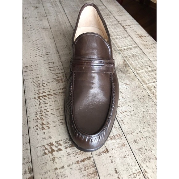 NEW NUNN BUSH Men Brown Leather Loafers Slip On Dress Shoes US 13 M Made Italy main image 5
